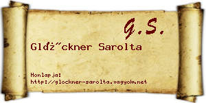 Glöckner Sarolta névjegykártya