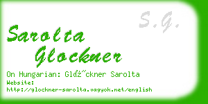 sarolta glockner business card